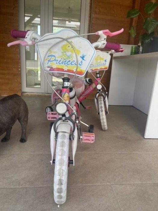 Bicicleta copii 15", roz, varsta 4-6 ani
