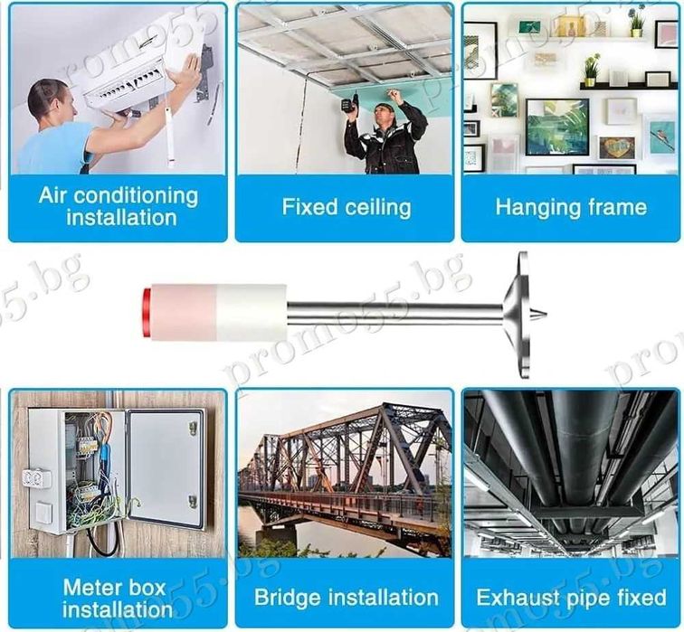 Професионални Дълги Стоманени Пирони за Пистолет за Нитове 100бр.