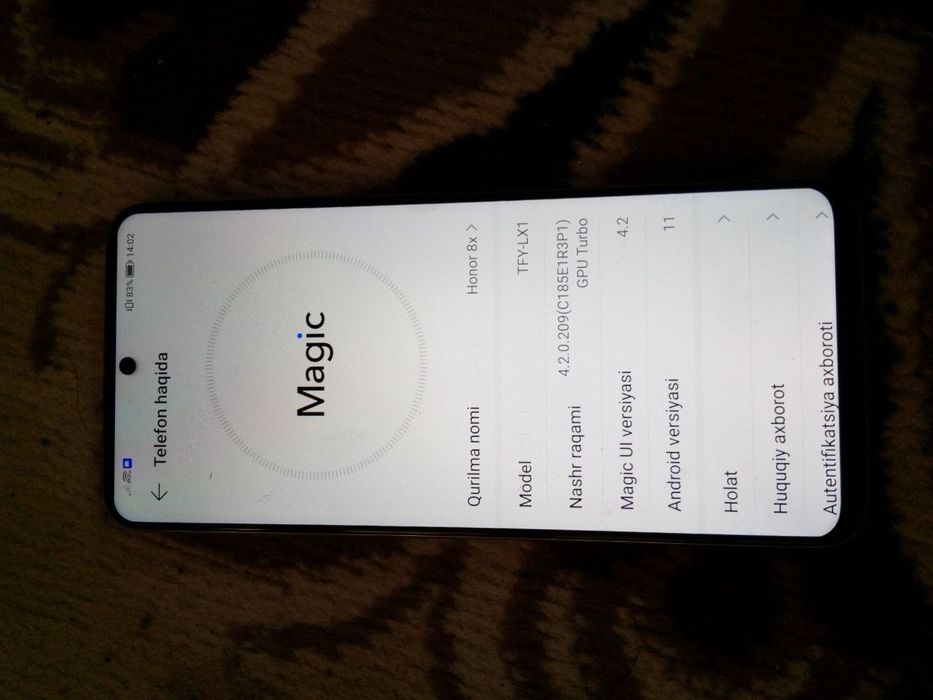 Honor 8x 128 talik