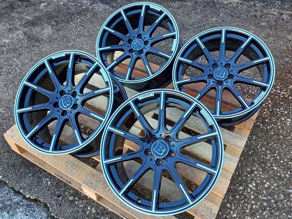 19 Mercedes Brabus 8.5j et38 9.5j et48 Ml Cl E S C Gl Black Polish 4ma