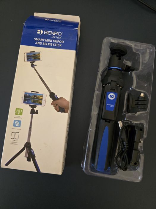Benro BK 10 selfie stick si mini tripod cu telecomanda