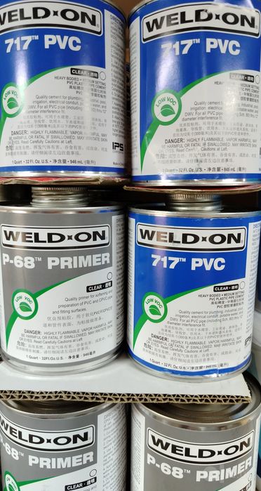 WELDFIX PVC-U КЛЕЙ и WELDON КЛЕЙ PRIMER  для соединений напорных труб