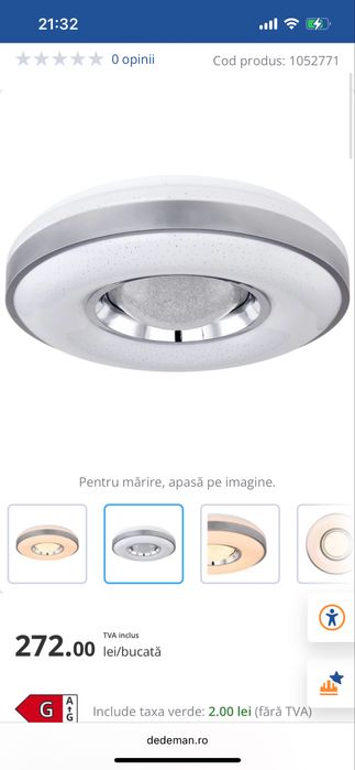 Vand 3 Plafoniere LED Colla