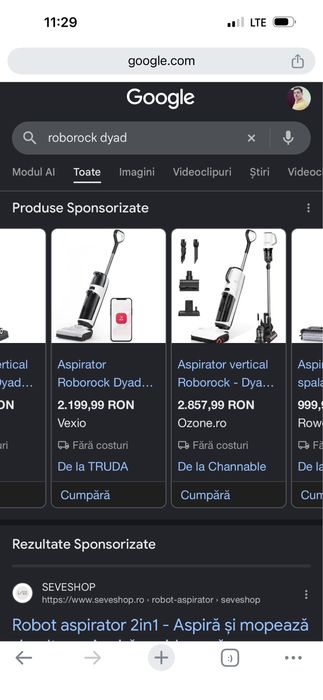 Doua aspiratoare Roborock Dyad  800ron /buc vertical umed SUNT NOI