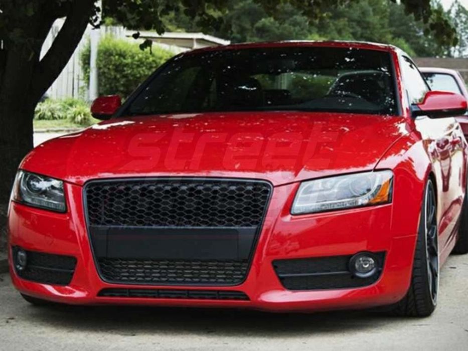 Grila fagure RS look AUDI A5 (negru lucios) 2007-2011
