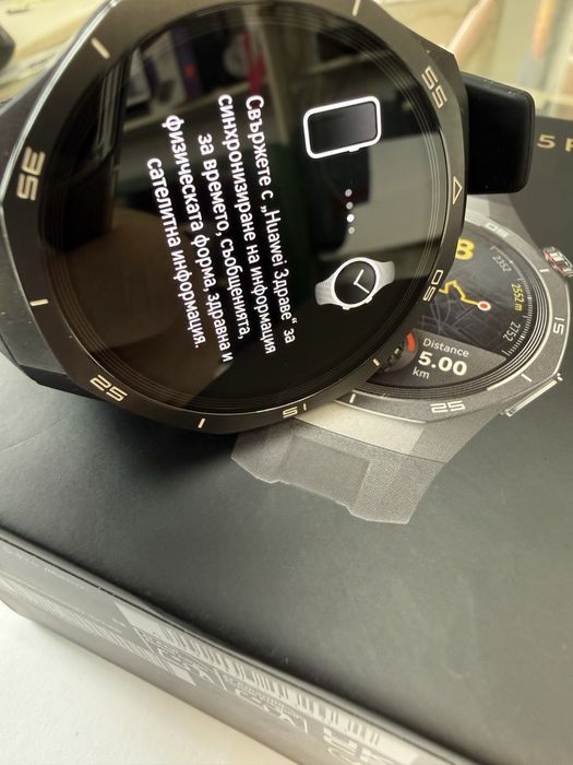 Huawei watch gt5 pro 46mm black!Перфектен