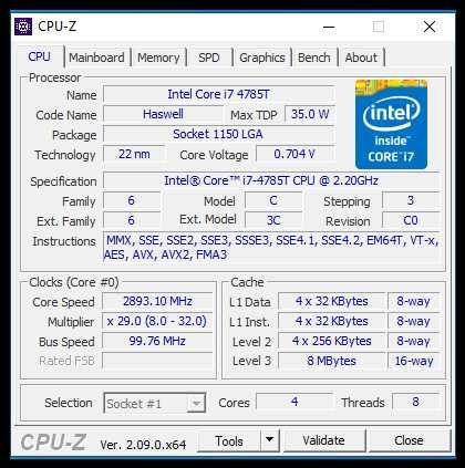 Мини компютър Dell 9020 Micro Intel Core i7-4785T 16gb ssd+hdd