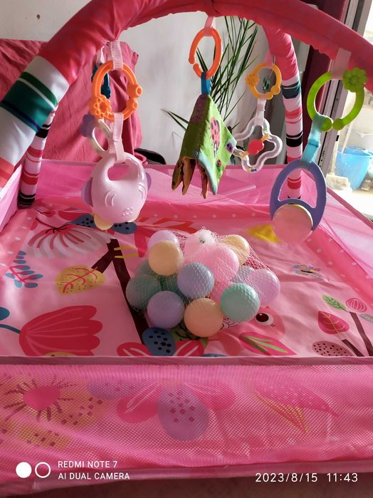 Активна гимнастика с 18 топчета Pink Birds
