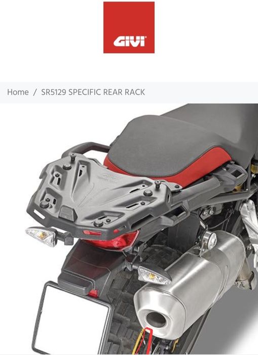 BMW F750GS F850GS 2018-стойка Givi SR5129/KR5129 за монтаж на багажник