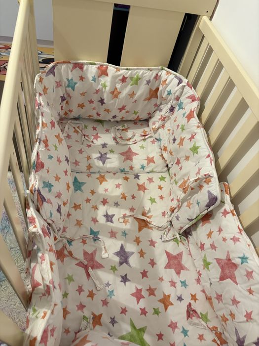 Patut de lemn pentru copii de la nastere pana la 3-4 ani