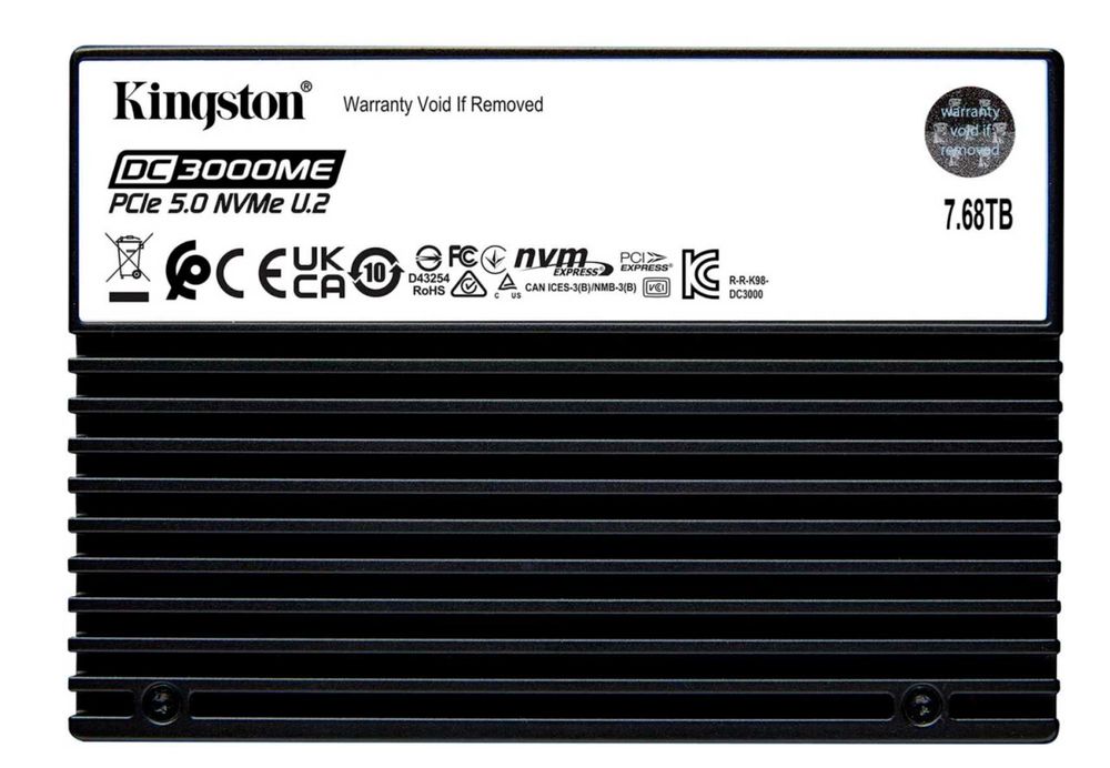 Серверный SSD Kingston DC3000ME (SEDC3000ME/7T6) [7680 ГБ, 2.5", U.2]