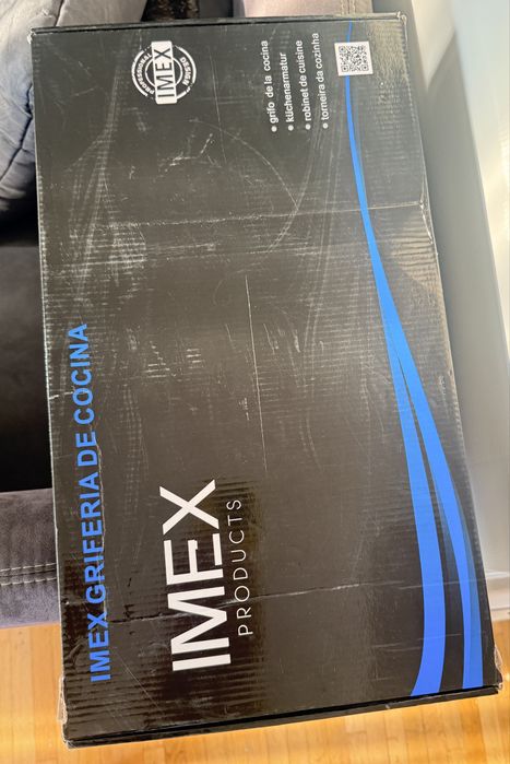 Кухненски смесител IMEX SENA – розово злато, нов