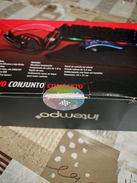 Intempo-Нов Комплект геймърска мишка, клавиатура, слушалки и пад