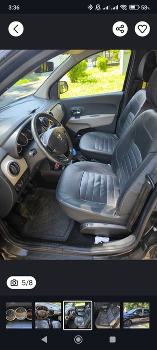 Vand dacia lodgy 5 locuri 1.2 cp 115