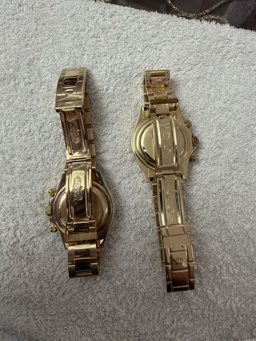 De Vanzare Ceasuri de Aur 14K Daytona Negru cu Diamante Galben Full Gold 114/115 Grame