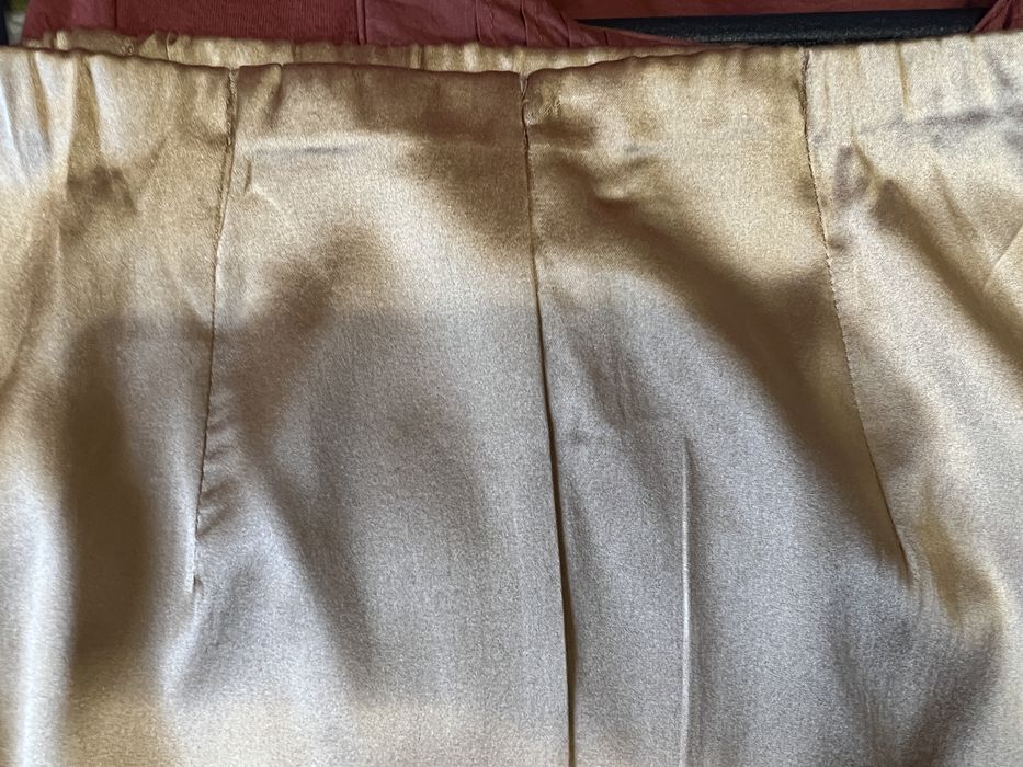 Fusta La Perla mătase s midi pantaloni m Anna club crem nude bej