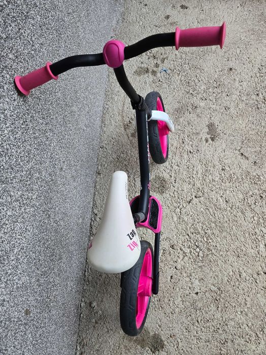 Byox Детски балансиращ велосипед Zig-Zag розов