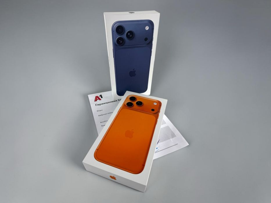 ЧИСТО НОВ! Apple iPhone 17 Pro Max 256GB Deep Blue / Orange 2г. Гаранция!