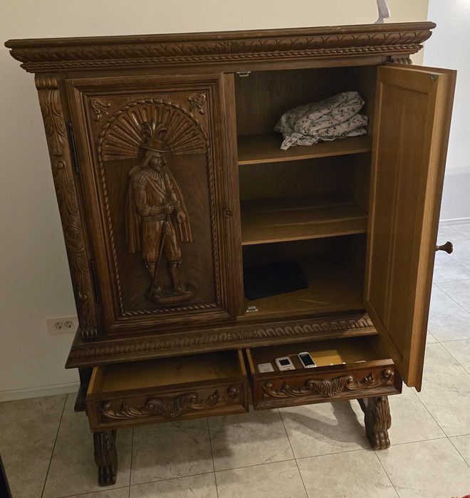 Set mobila living din lemn masiv