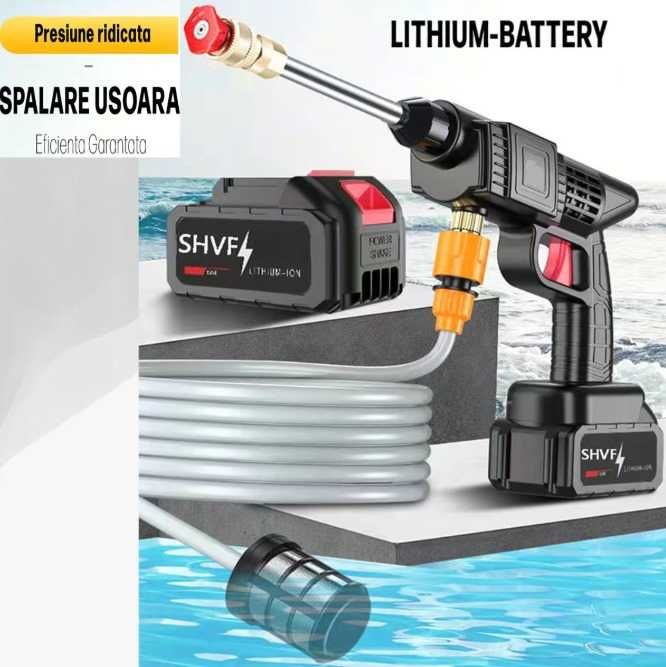 Aparat de spalat cu presiune,fara fir,2 acumulatori, acc  incluse 300w