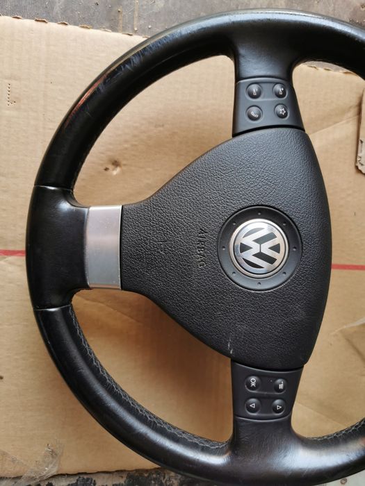 Volan piele cu comenzi vw golf 5 Passat jetta scirocco