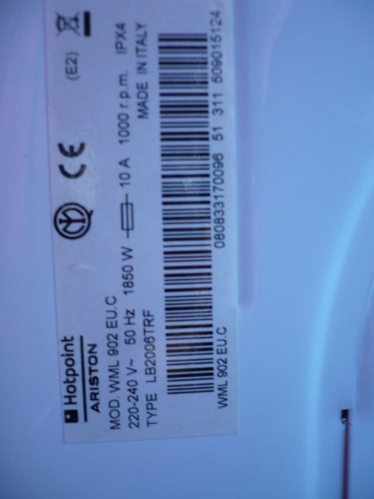 Пералня Hotpoint ARISTON MWL 902