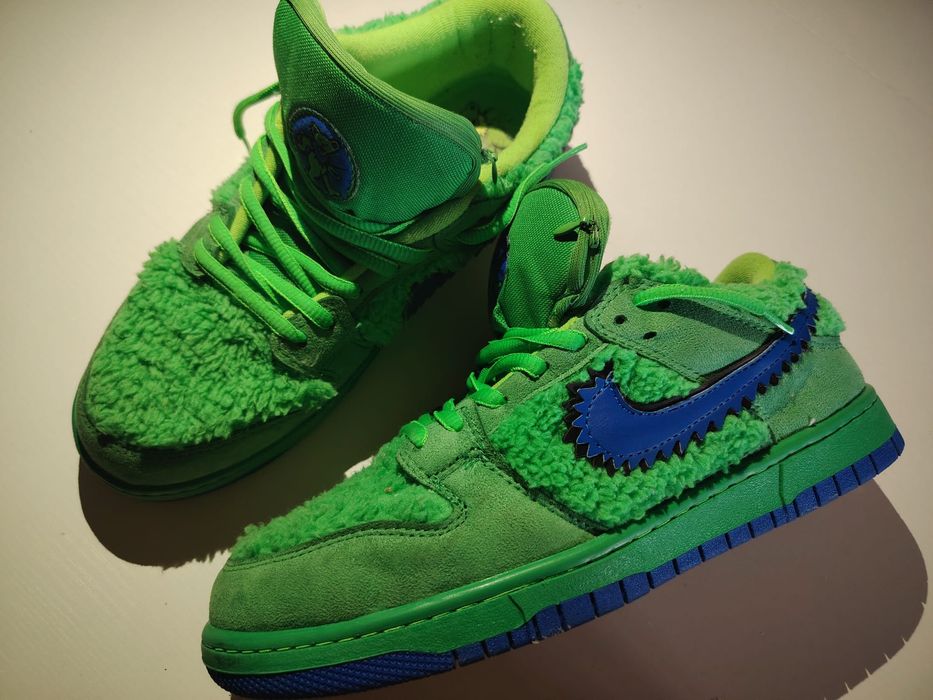 Vând adidași Nike SB Dunk low Grateful Dead Bears green