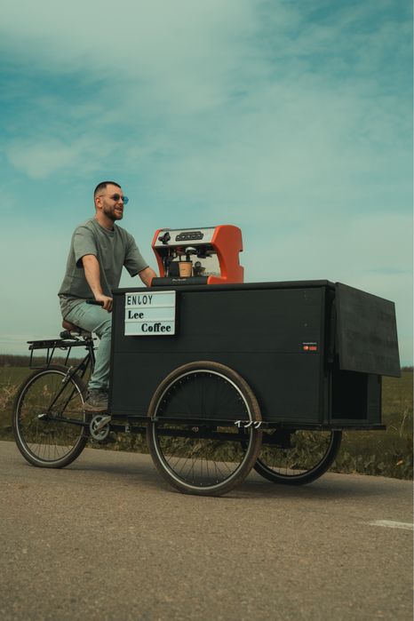 Coffee bike-bar mobil, cafea, limonada, branzeturi