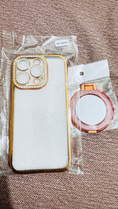 Чехол для IPhone 14 pro оранжевый цвет
