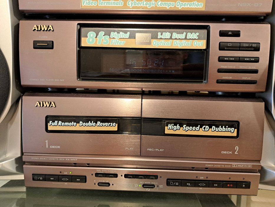 Sistem audio HiFi Aiwa NSX-D7 , 1992  + boxe cadou