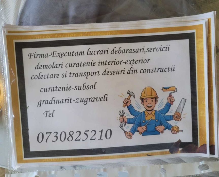 Servicii curatenie si debarasari