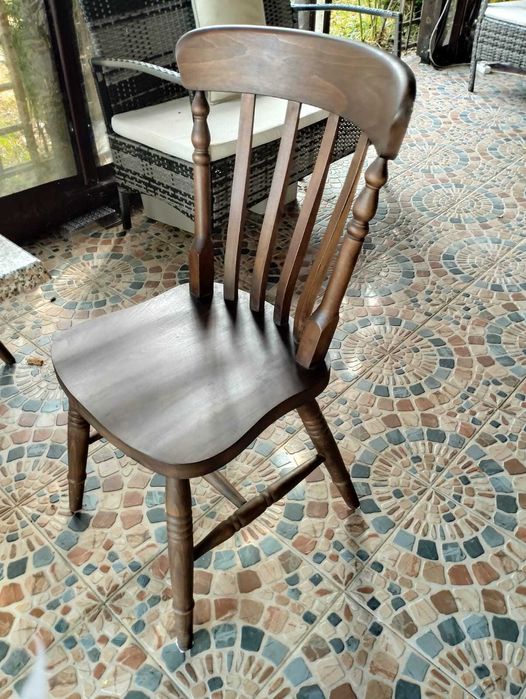 Столове от масивен дъб, 6 бр.