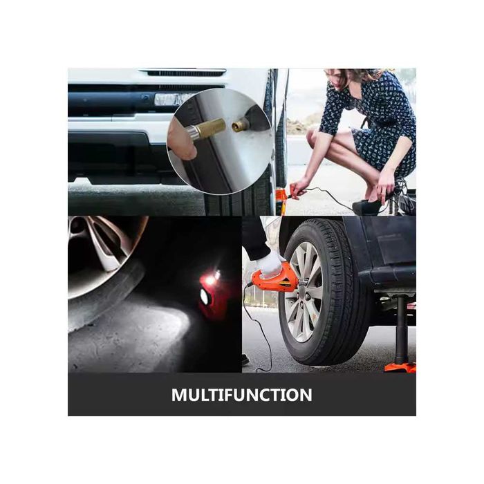 Комплект 3в1 250W Електрически крик до 5Т, гайковерт и компресор 12V