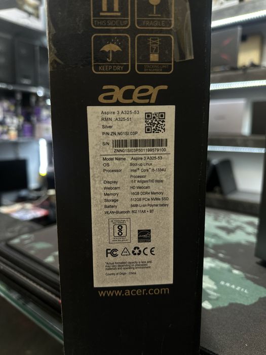 Ноутбук офисный Acer Aspire Intel Core i5-1334U 16/512