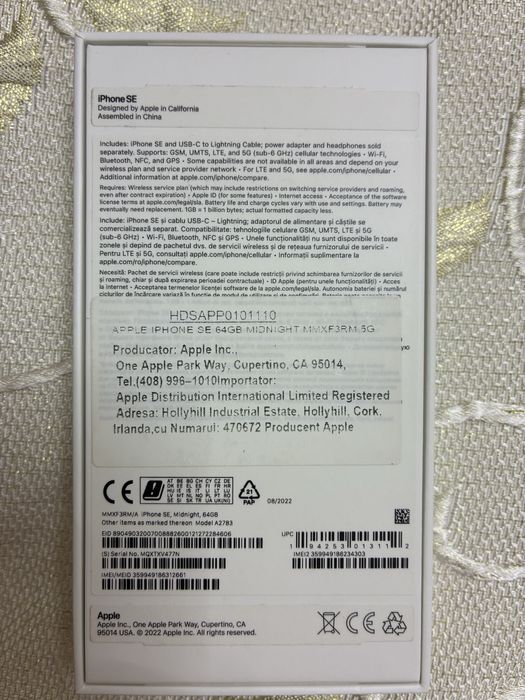 Vand Iphone SE3  2023