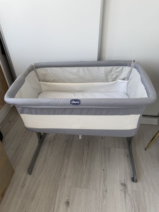 Patut atasabil Chicco Next 2 Me Go, Soft Grey, 0luni+
