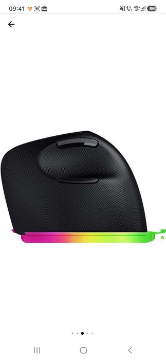 Mouse vertical ergonomic Razer Pro Click V2, wireless, 30.000 DPI, 5 dispozitive, RGB, 150g