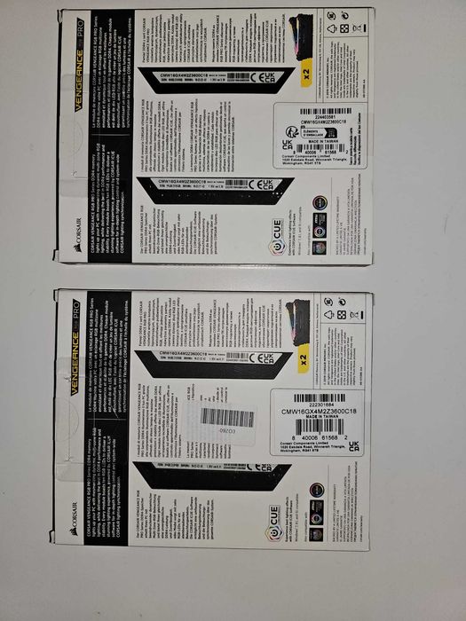 Corsair Vengeance RGB PRO 16GB 2x8GB DDR4 3600MHz CL18 Dual Channel