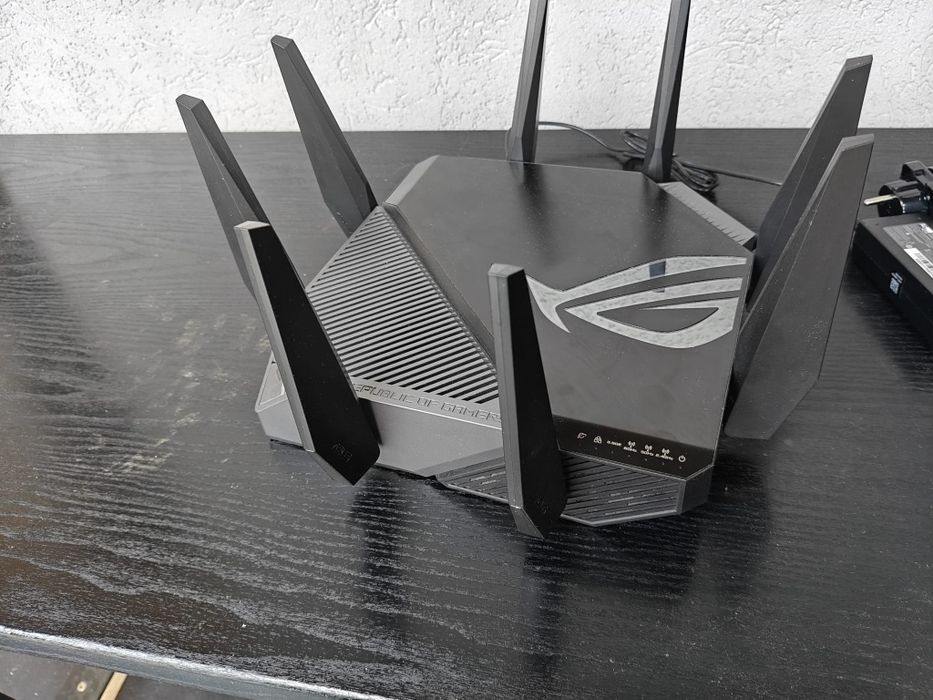 Router Gaming Wireless ASUS ROG Rapture GT-AXE11000, AXE11000, Tri-Band, Quad-Core 1.8GHz