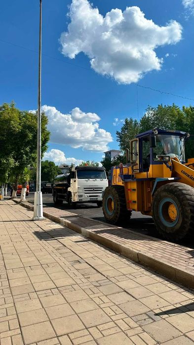 Асфальтирование и благоустройство улиц Караганда