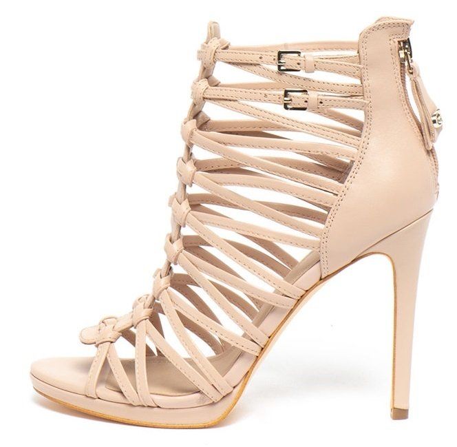 Дамски сандали с каишки GUESS висок ток