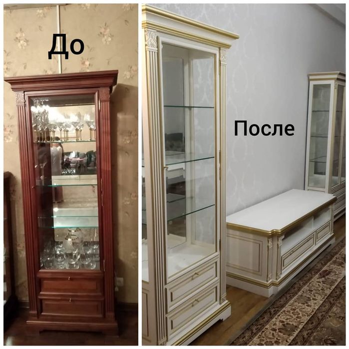Покраска ремонт мебели
