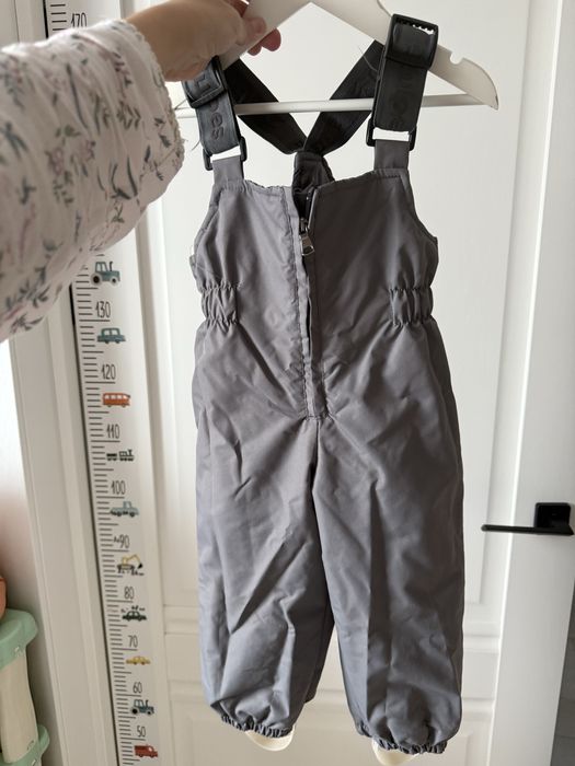 Утепленные детские штаны на подтяжках