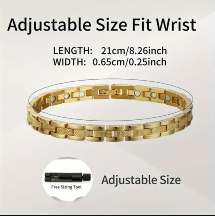 Изящна дамска магнитна гривна от титаниева стомана Меркатор 30 лв.