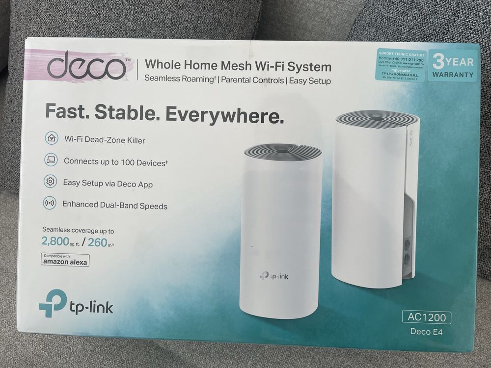 Система Wi-Fi Mesh TP-Link Deco E4 (2-pack) AC1200 гр. Стара Загора ...