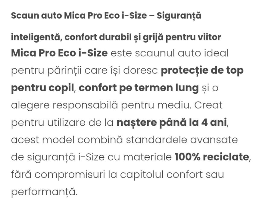 Scaun de copil pentru masina