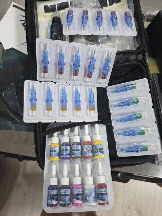 Kit Tatuat Complet NOU - Aparat Wireless Poseidon YOLO Flip Pen