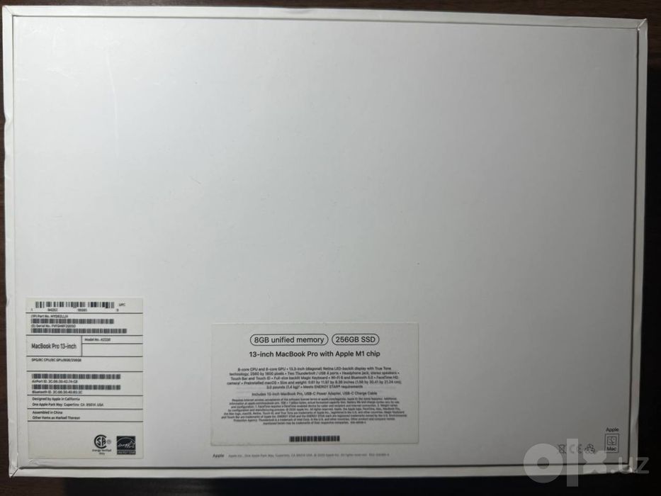 Macbook Pro 13" | M1 | 8/256GB | USA