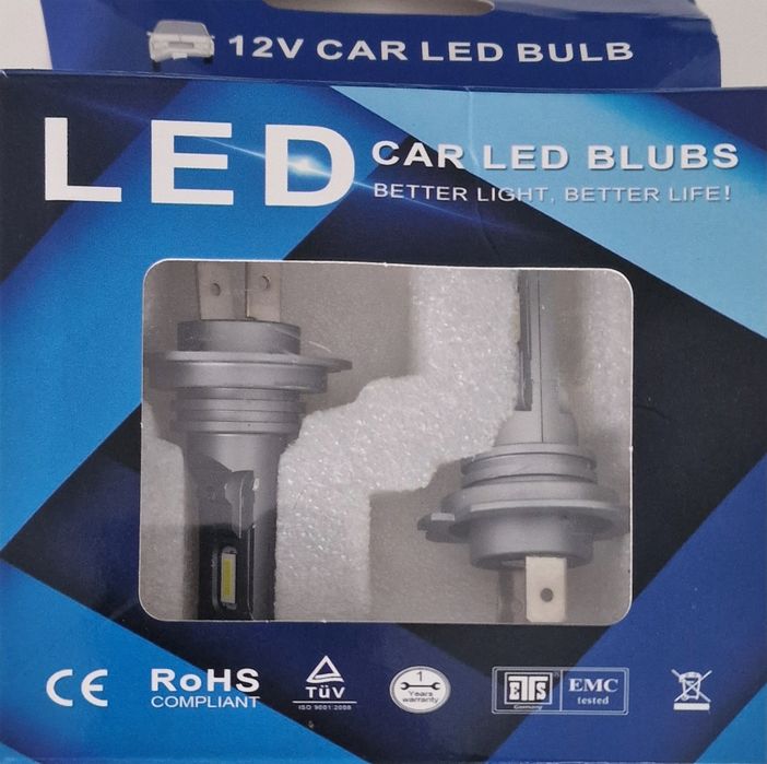 Becuri led h7 alb