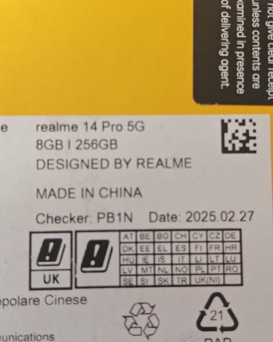 Realme 14 Pro, 8 /256 GB, Nou, Garanție